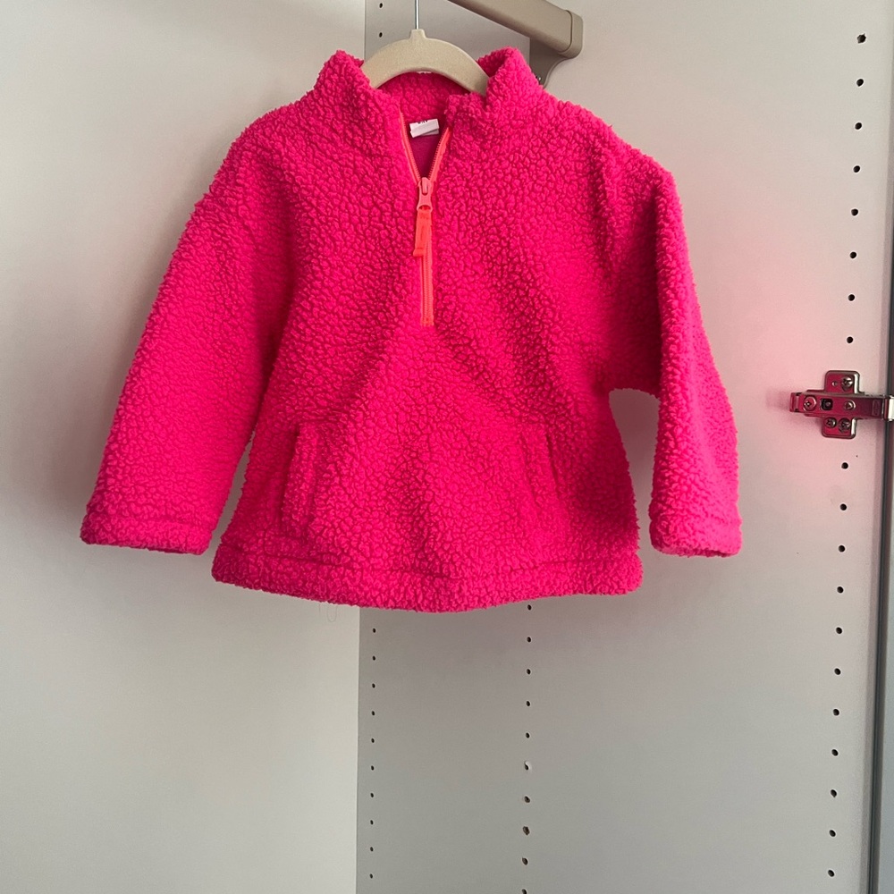 GAP Vibrant Pink Toddler Fleece Jacket